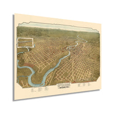 Load image into Gallery viewer, Digitally Restored and Enhanced 1905 Spokane Washington Map - Vintage Spokane Wall Art - Old Spokane Washington Map - Historic Spokane Map Poster - Bird's Eye View of Spokane WA Map