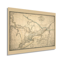 Load image into Gallery viewer, Digitally Restored and Enhanced 1836 Upper Canada Map Poster - Vintage Map of Canada - History Map of Upper Canada Province Settlements & Townships