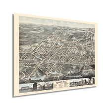 Cargar imagen en el visor de la galería, Digitally Restored and Enhanced 1878 Brockton Massachusetts Map - Old Map of Brockton Massachusetts Wall Art - Brockton Plymouth County MA Map