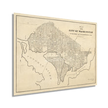 Cargar imagen en el visor de la galería, Digitally Restored and Enhanced 1840 Map of Washington DC - Vintage Washington DC Map Print - Historic Washington DC Map Art - Old Washington DC Poster - History Map of the City of Washington DC Wall Art