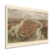 Load image into Gallery viewer, Digitally Restored and Enhanced 1865 New York City Map Print - NYC Vintage Map - New York City Map Wall Art - Map of New York City Poster - NYC Map Print