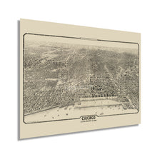 Load image into Gallery viewer, Digitally Restored and Enhanced 1916 Chicago Illinois Map Poster - Vintage Chicago Map Wall Art - History Map of Chicago Illinois Central Business Section