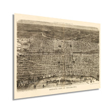 Load image into Gallery viewer, Digitally Restored and Enhanced 1872 Map of Philadelphia Pennsylvania - Vintage Map of Philadelphia Wall Art - Old Wall Map of Philadelphia City Poster - Bird's Eye View Philadelphia Map Poster