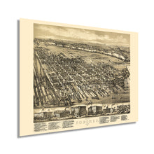 Load image into Gallery viewer, 1881 Hoboken New Jersey Map Poster - Old Hoboken NJ Wall Art Map - History Wall Art Map of Hoboken City NJ