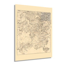 Load image into Gallery viewer, Digitally Restored and Enhanced 1907 Map of Boston Massachusetts - Boston City Wall Art - Old Boston Metropolitan Area Map of Massachusetts Poster