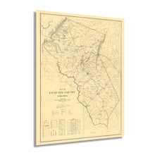 Load image into Gallery viewer, Digitally Restored and Enhanced 1914 Fauquier County Virginia Map - Vintage Virginia Map Poster - Old Fauquier County Wall Art - Historic Fauquier County Virginia Wall Map Showing Statistical Information