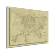 Load image into Gallery viewer, Digitally Restored and Enhanced 1875 Havana Cuba Map - Vintage Map of Havana Cuba Wall Art - History Map of Cuba Poster - Old Havana Mapa de Cuba