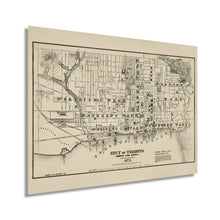 Load image into Gallery viewer, Digitally Restored and Enhanced 1873 Toronto Ontario Canada Map Poster - Vintage Map of Toronto Canada - History Map of Ontario - Old Ontario Canada Map