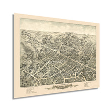 Load image into Gallery viewer, Digitally Restored and Enhanced 1877 Peabody Massachusetts Map - Old Peabody City Essex County Massachusetts Wall Art - View of Peabody MA Map History