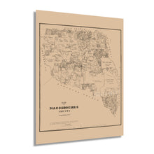 Load image into Gallery viewer, Digitally Restored and Enhanced 1881 Nacogdoches County Texas Map - Nacogdoches Texas Map - Nacogdoches History Map of Texas - Nacogdoches County Wall Art