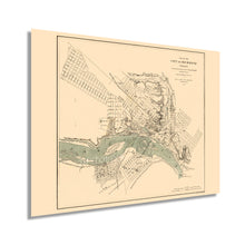 Load image into Gallery viewer, Digitally Restored and Enhanced 1864 Richmond Virginia Map - Vintage Richmond Map Wall Art - Historic Map of Richmond VA Poster - Old Richmond Map - City of Richmond VA Map Print