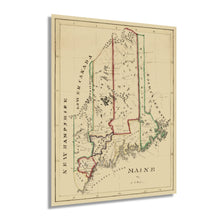 Load image into Gallery viewer, 1820 Maine State Map - Maine State Vintage Map - Wall Map Maine State Wall Art - Vintage Maine Map Poster - Old Map of Maine Wall Art - Maine Poster Map