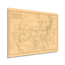Load image into Gallery viewer, Digitally Restored and Enhanced 1867 New Mexico Old Territory and Military Department Map - Vintage Map of New Mexico Wall Art - New Mexico Wall Map - Map New Mexico State Wall Decor
