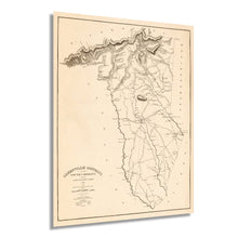 Load image into Gallery viewer, Digitally Restored and Enhanced 1825 Map of Greenville District South Carolina Poster - Greenville County Vintage Map Wall Art - Property Ownership and County Map of Greenville SC District