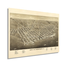 Load image into Gallery viewer, Digitally Restored and Enhanced 1883 Sandusky Ohio Map - Vintage Map of Ohio Poster - Old Sandusky Erie County Ohio Wall Map - History Map of Sandusky City - Bird's Eye View of Sandusky Ohio Map Poster