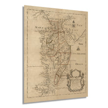 Cargar imagen en el visor de la galería, Digitally Restored and Enhanced 1786 Map of the Peninsula Between Delaware and Chesapeake Bays - Vintage Map Chesapeake Bay Map Wall Art - Chesapeake Bay Map Poster Chesapeake Bay Virginia