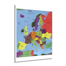 Load image into Gallery viewer, Digitally Restored and Enhanced 2004 Europe Map Poster - Poster Map of Europe Wall Art - Wall Map of Europe - Europe Wall Map