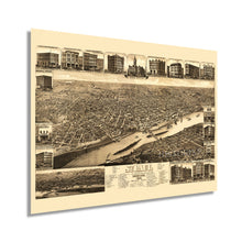 Cargar imagen en el visor de la galería, Digitally Restored and Enhanced 1883 Saint Paul Minnesota Map Poster - St Paul Minnesota Vintage Map - St Paul Minnesota Wall Art - Old St Paul Map - MN State Capital - Ramsey County