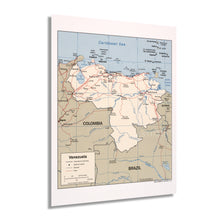 Load image into Gallery viewer, Digitally Restored and Enhanced 2007 Venezuela Map Poster - Mapa de Venezuela Wall Art - Map of Caracas Venezuela - Bolivarian Republic of Venezuela