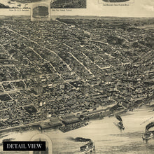 Load image into Gallery viewer, Digitally Restored and Enhanced 1888 Davenport Iowa Map - Davenport Wall Art - Davenport Scott County Iowa Map History - Old Davenport Map of Iowa Poster