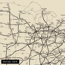 Load image into Gallery viewer, Digitally Restored and Enhanced 1958 Map of the United States National System of Interstate & Defense Highways - Vintage USA Map Poster - Old Map of USA