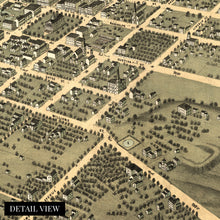 Load image into Gallery viewer, Digitally Restored and Enhanced 1871 Huntsville Alabama Map - Old Huntsville AL Map Wall Art - History Map of Huntsville Madison County Alabama Poster