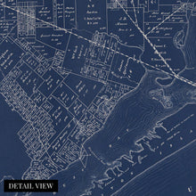 Load image into Gallery viewer, Digitally Restored and Enhanced 1891 Galveston County Texas Map Poster - Vintage Map of Galveston - Galveston County Wall Art Blueprint Showing Land Ownership Real Property - Galveston Texas Map