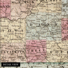 Load image into Gallery viewer, Digitally Restored and Enhanced 1851 Wisconsin Map Poster - Vintage Map of Wisconsin Wall Art - Old Wisconsin Map Art - Township Map of Wisconsin Poster - Wisconsin Artwork - Wisconsin Print