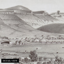 Load image into Gallery viewer, Digitally Restored and Enhanced 1875 Green River Wyoming Map Poster - Old Green River Wyoming Wall Art - History Map of Green River City WY Territory