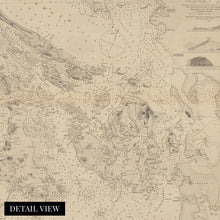 Load image into Gallery viewer, Digitally Restored and Enhanced 1865 Puget Sound Map Poster - Vintage Map of Puget Sound Washington Wall Art Showing San Juan Island Whidbey Island - Old Haro Strait Map - History Map of Rosario Strait