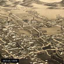 Load image into Gallery viewer, Digitally Restored and Enhanced 1882 Santa Fe New Mexico Map - Map of Santa Fe Wall Art - Santa Fe City New Mexico History Map Poster - Old Map of NM