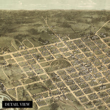 Load image into Gallery viewer, Digitally Restored and Enhanced 1872 Columbia South Carolina Map Poster - Vintage Map of Columbia SC Wall Art - Old Columbia SC Map - Historic Bird's Eye View Map of Columbia SC Poster