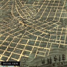 Cargar imagen en el visor de la galería, Digitally Restored and Enhanced 1871 Atlanta Georgia Map - Vintage Map of Atlanta GA Wall Art - Old Atlanta Wall Map - Vintage Atlanta Poster - Bird's Eye View Map of Atlanta Looking North East