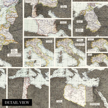 Load image into Gallery viewer, Digitally Restored and Enhanced 1945 Battles and Campaigns: World War II European and African Theater Map - Vintage World War II Map - Old World War 2 Poster - Historic WW2 Map Wall Art