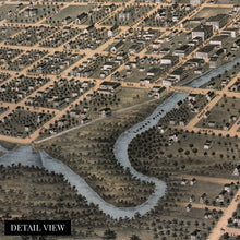 Load image into Gallery viewer, 1869 Rochester Minnesota Map Poster - Old Rochester Map of MN Wall Art - Rochester Olmsted County MN Map History