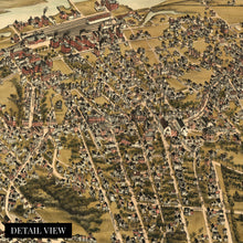 Load image into Gallery viewer, Digitally Restored and Enhanced 1886 Beverly Massachusetts Map - Old Map of Beverly Essex County Massachusetts Wall Art - History Map of Beverly MA Poster