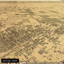 Load image into Gallery viewer, Digitally Restored and Enhanced 1901 Fresno California Map Poster - Vintage Map of Fresno CA - Old City of Fresno Wall Art - History Map of California