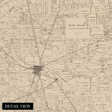 Load image into Gallery viewer, Digitally Restored and Enhanced 1879 Harris County Texas Map - Vintage Harris County Map - History Map of Harris County Wall Art - Old Poster Map of Texas - Historic Houston City Map of Texas Poster