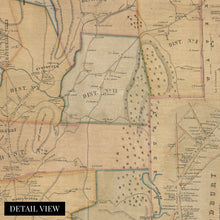 Cargar imagen en el visor de la galería, Digitally Restored and Enhanced 1853 Woodbury Town Map - Vintage Litchfield County Map of Connecticut Wall Art - Old Woodbury Connecticut State Map - History Map of Woodbury Wall Art from Actual Surveys
