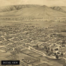 Load image into Gallery viewer, Digitally Restored and Enhanced 1876 Walla Walla Washington Map Poster - Walla Walla Vintage Map of Washington Territory - Old Map of Walla Walla Wall Art