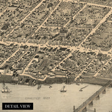 Load image into Gallery viewer, Digitally Restored and Enhanced 1877 Middletown Connecticut Map Print - History Map of Middletown CT Poster - Old Map of Middletown Connecticut Wall Art