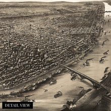 Load image into Gallery viewer, Digitally Restored and Enhanced 1895 Saint Louis Missouri Map - Vintage Map of St Louis MO Wall Decor - Old St Louis City Map - Perspective St Louis Wall Art Showing Index to Points of Interest