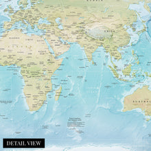Load image into Gallery viewer, Digitally Restored and Enhanced 2021 World Map Poster - Map of the World Poster - World Map Wall Art - Large World Map Poster - Modern World Map Print