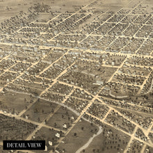 Load image into Gallery viewer, Digitally Restored and Enhanced 1867 Fond Du Lac Wisconsin Map - Fond Du Lac Wall Art - History Map of Wisconsin Poster - Old Fond Du Lac Map