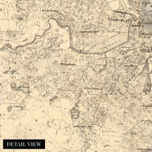 Load image into Gallery viewer, Digitally Restored and Enhanced 1907 Map of Boston Massachusetts - Boston City Wall Art - Old Boston Metropolitan Area Map of Massachusetts Poster