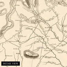 Load image into Gallery viewer, Digitally Restored and Enhanced 1825 Map of Greenville District South Carolina Poster - Greenville County Vintage Map Wall Art - Property Ownership and County Map of Greenville SC District