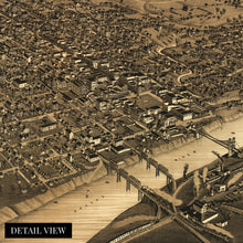 Load image into Gallery viewer, Digitally Restored and Enhanced 1886 Waco Texas Map - Map of Waco Mclennan County Map - History Map of Waco Texas Wall Art - Old Waco TX Map Print