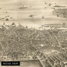 Load image into Gallery viewer, Digitally Restored and Enhanced 1870 Boston Massachusetts Map - Old Boston Map Wall Art - Boston Poster Suffolk County Map of Massachusetts MA History