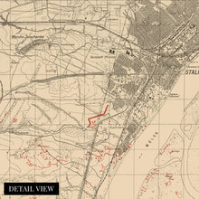 Cargar imagen en el visor de la galería, Digitally Restored and Enhanced 1942 Stalingrad Russia Map Poster - Map of Volgograd Russia - History Map of Stalingrad Wall Art - Old Russia Wall Map
