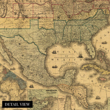 Load image into Gallery viewer, Digitally Restored and Enhanced 1862 United States Railroad and Military Map - Vintage Map of USA Mexico West Indies - American Civil War Map Poster Wall Art - US History Map Civil War Print
